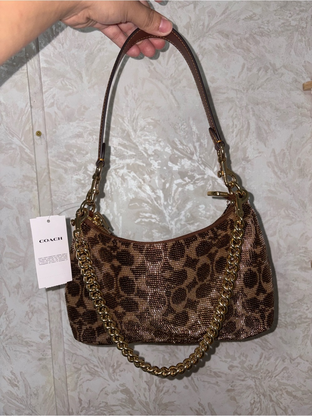 Coach Beaded Teri in Brown